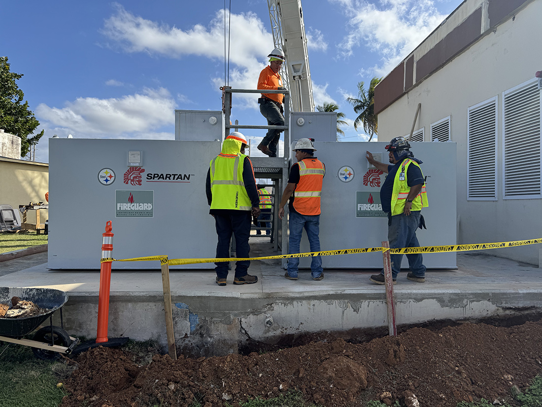 New tanks installed and in place, R. Baker & Son